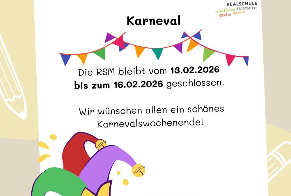 Karneval und ein langes Wochenende